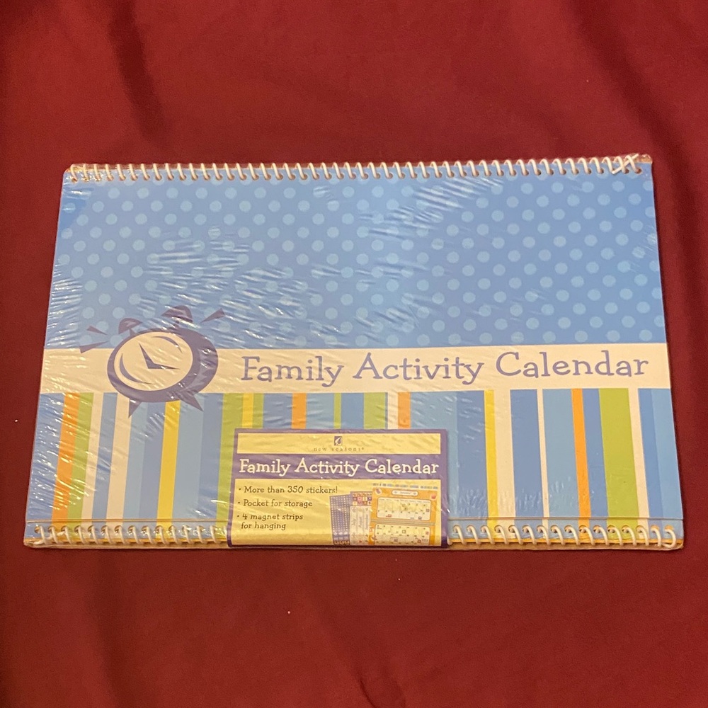 Family Activity Calendar with Stickers new never opened
